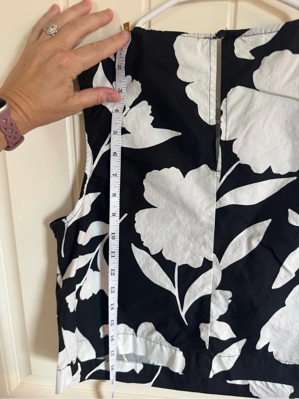 Kate Spade Black and white cropped skirt set